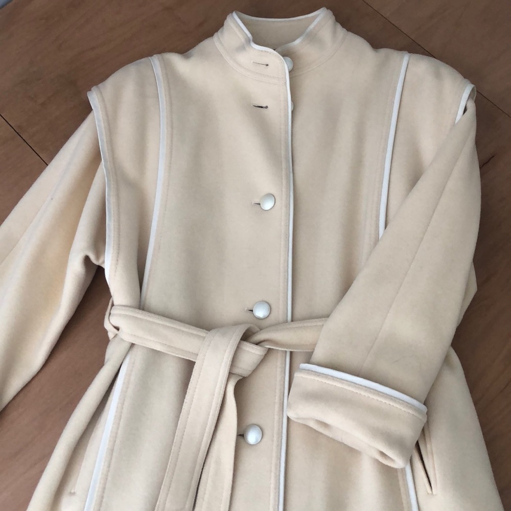 Vintage Louis Feraud Wool/Cashmere Ivory Coat